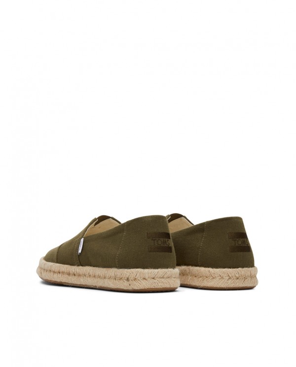 Alpargatas de hombre yute 2.0 verde oliva