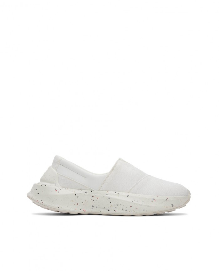 Zapatillas slip-on de mujer tejido blanco