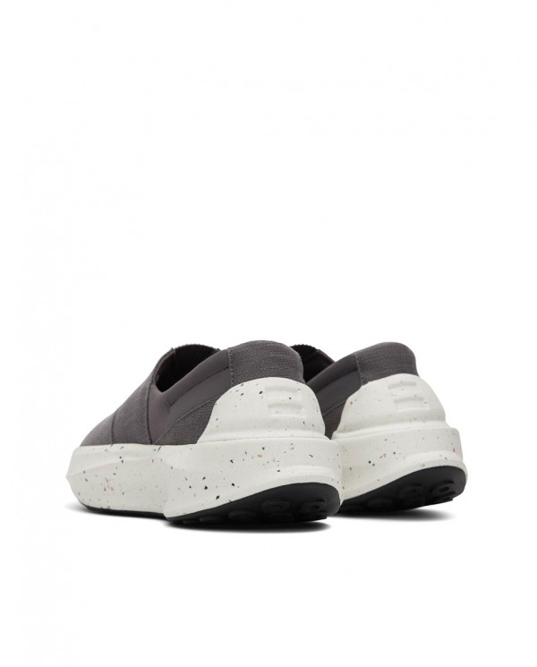 Zapatillas slip-on de mujer tejido gris