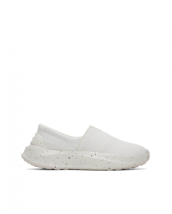 Zapatillas slip-on de hombre tejido blanco
