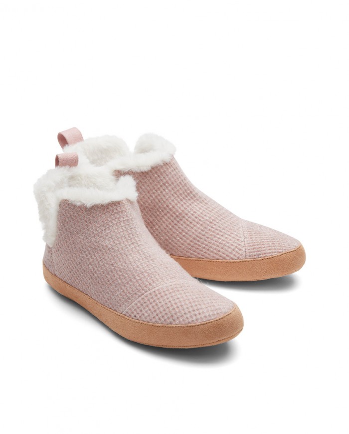 Botines de casa de mujer rosa Botines de casa de mujer rosa