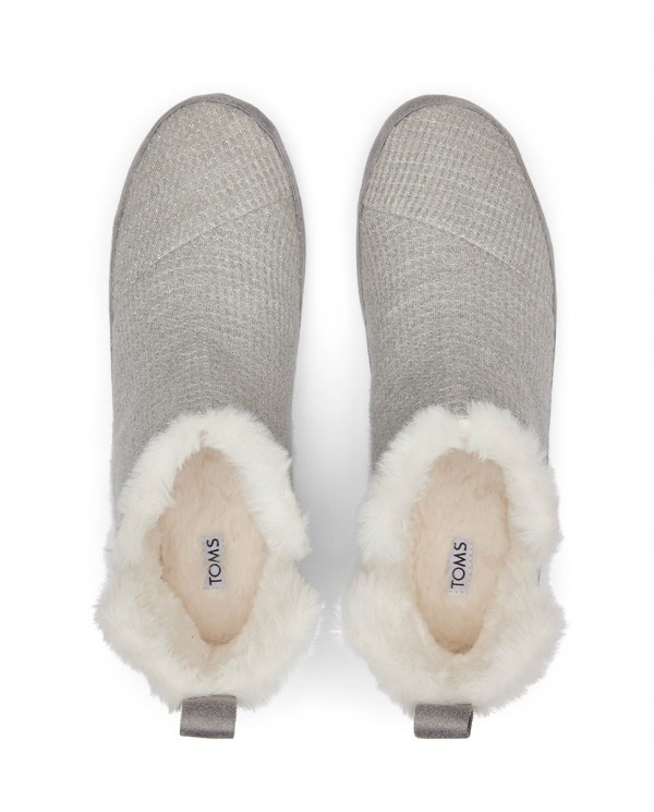 Botines de casa de mujer gris