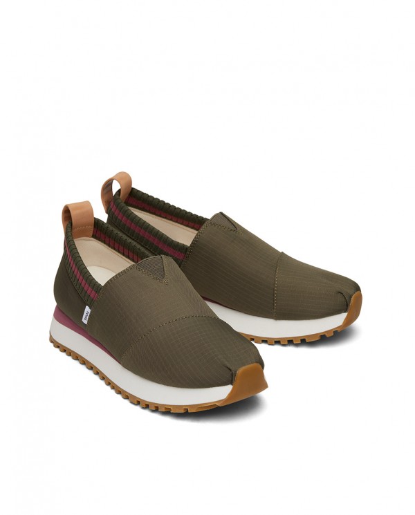 Zapatillas slip-on de mujer Resident 2.0 verde oliva