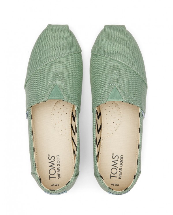 Alpargatas de mujer verde salvia