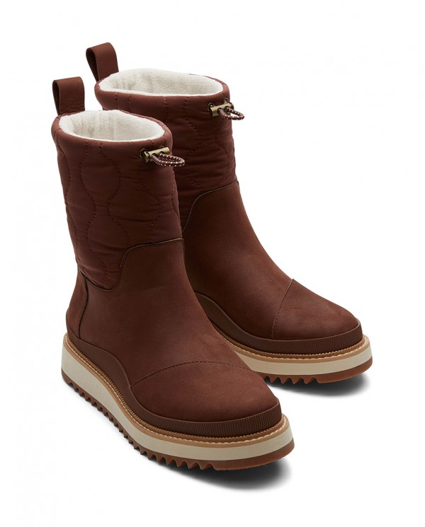 Botas de mujer Makenna resistentes al agua castaña