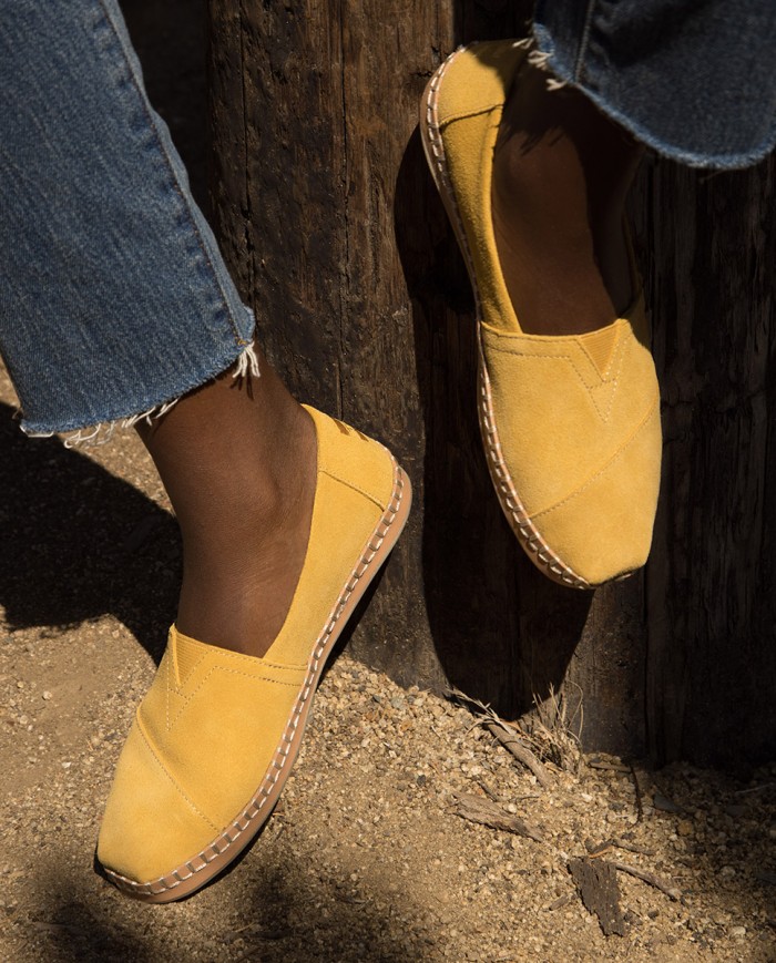 Alpargatas de mujer piel ámbar