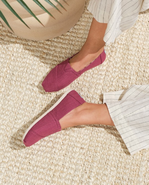 Alpargatas de mujer rosa vintage