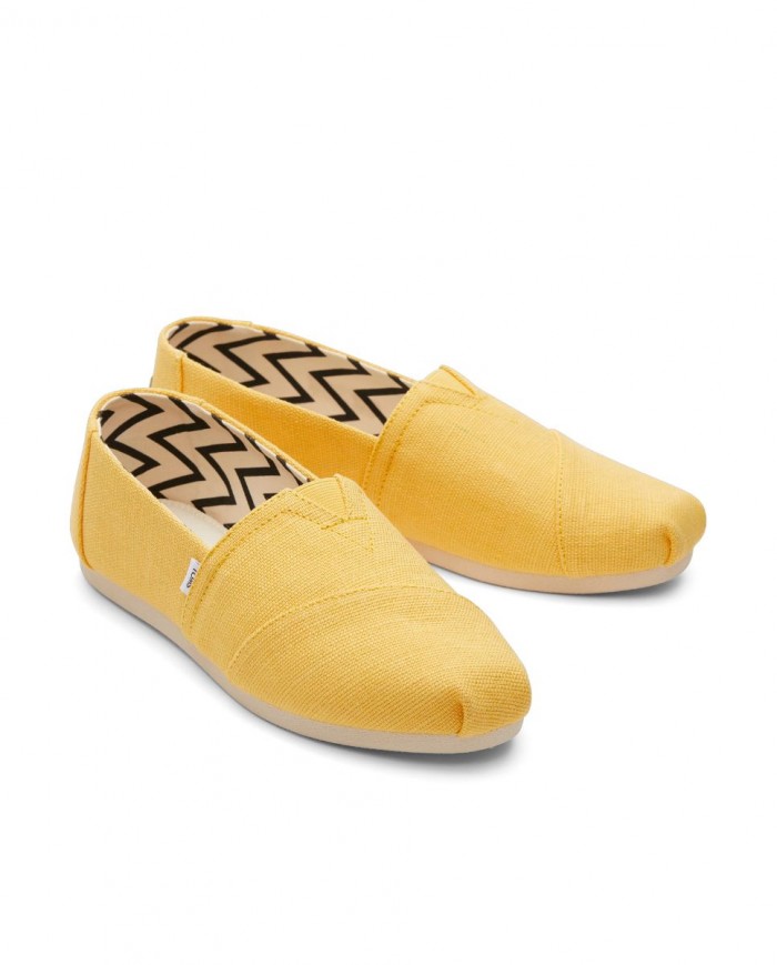 Alpargatas de mujer amarillo piña