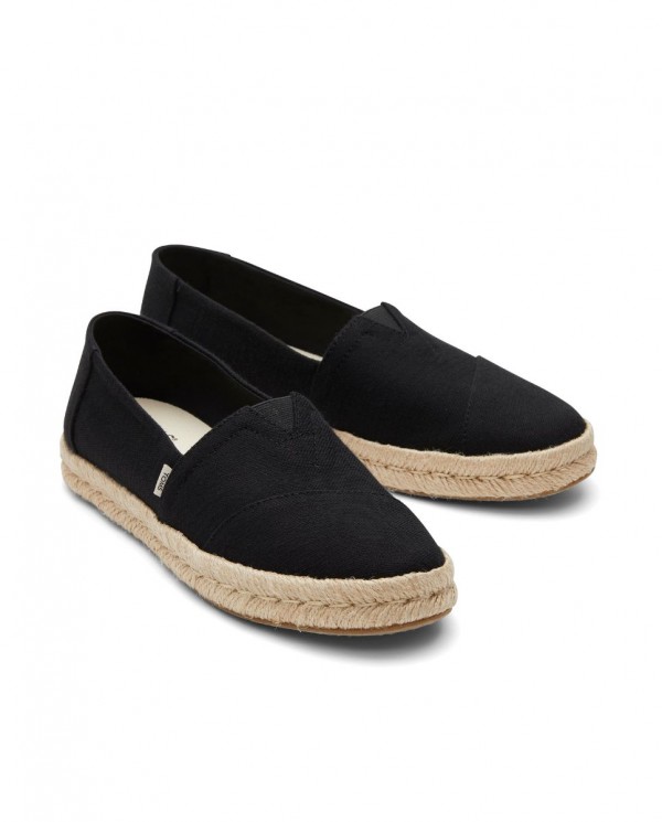 Alpargatas de mujer yute 2.0 negro