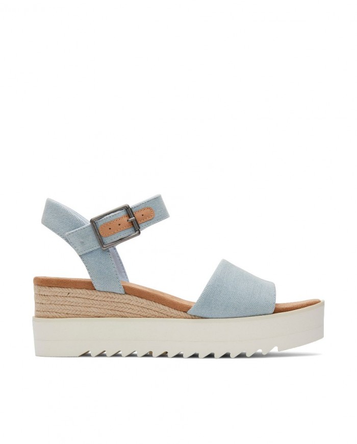 Sandalias de mujer Diana azul pastel