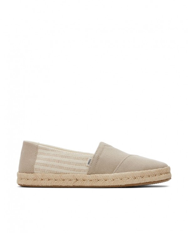 Alpargatas de mujer yute 2.0 Oxford beige