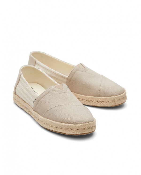 Alpargatas de mujer yute 2.0 Oxford beige
