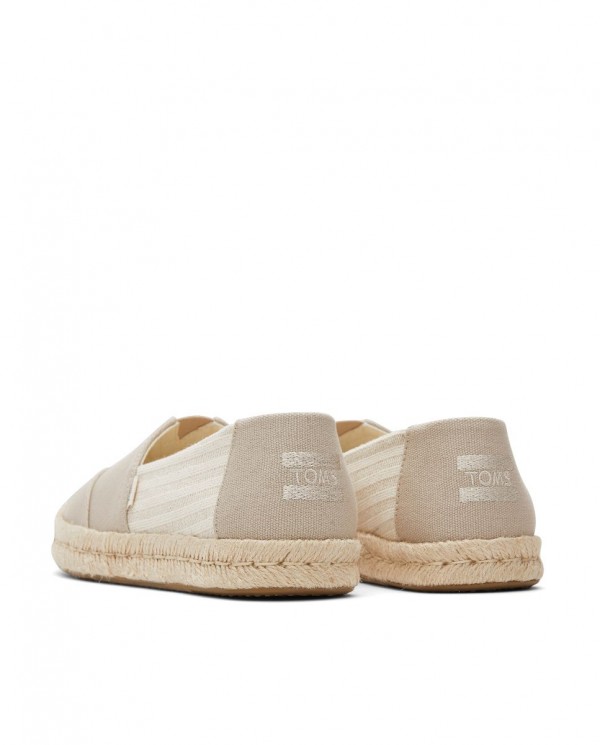 Alpargatas de mujer yute 2.0 Oxford beige