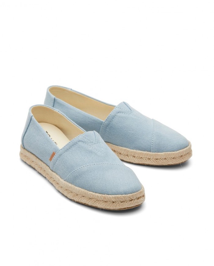 Alpargatas de mujer yute 2.0 azul pastel