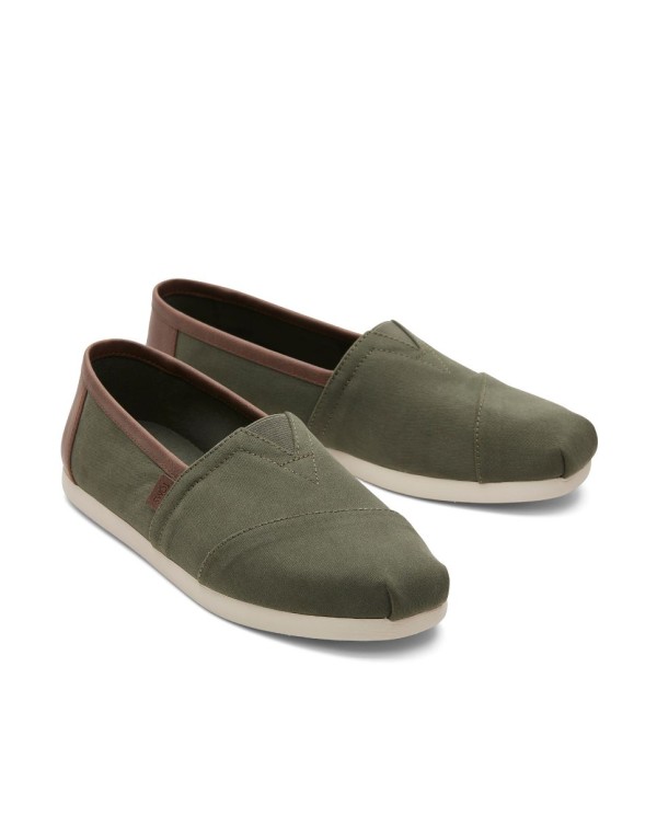 Alpargatas de hombre verde oscuro