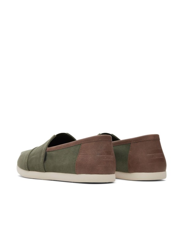 Alpargatas de hombre verde oscuro
