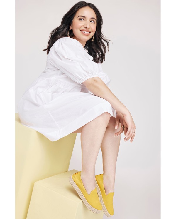 Alpargatas de mujer Carolina amarillo piña