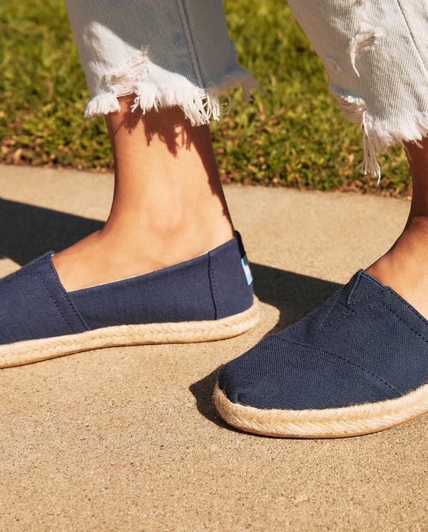 Alpargatas de mujer yute marino