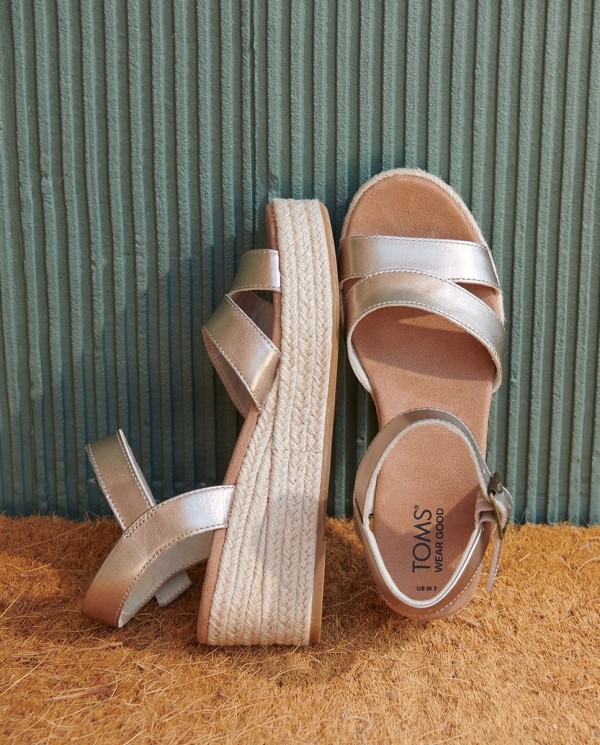 Sandalias de mujer Audrey dorado claro