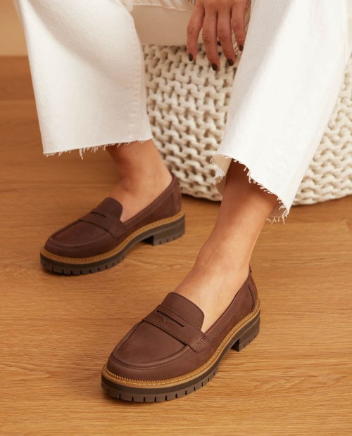 Mocasines de mujer Cara marrón 2