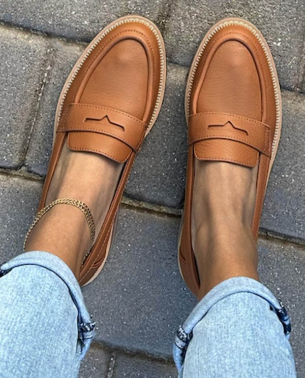 Mocasines de mujer Cara marrón
