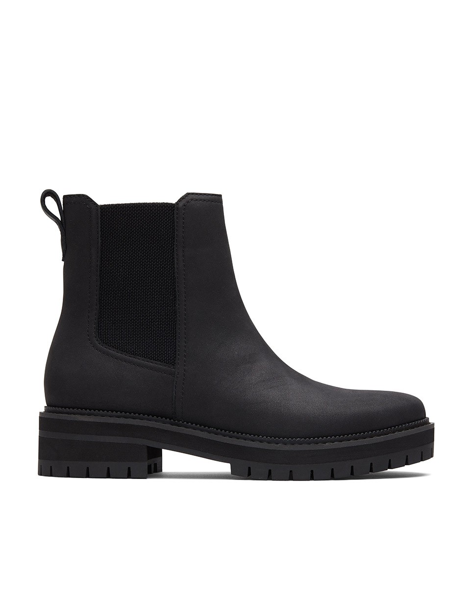 Toms Botas de mujer Benet resistentes al agua negro/negro