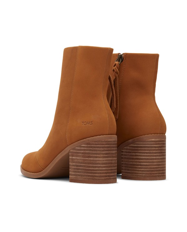 Botines con tacón de mujer Evelyn marrón