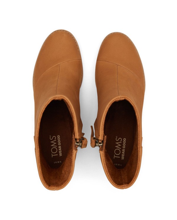 Botines con tacón de mujer Evelyn marrón