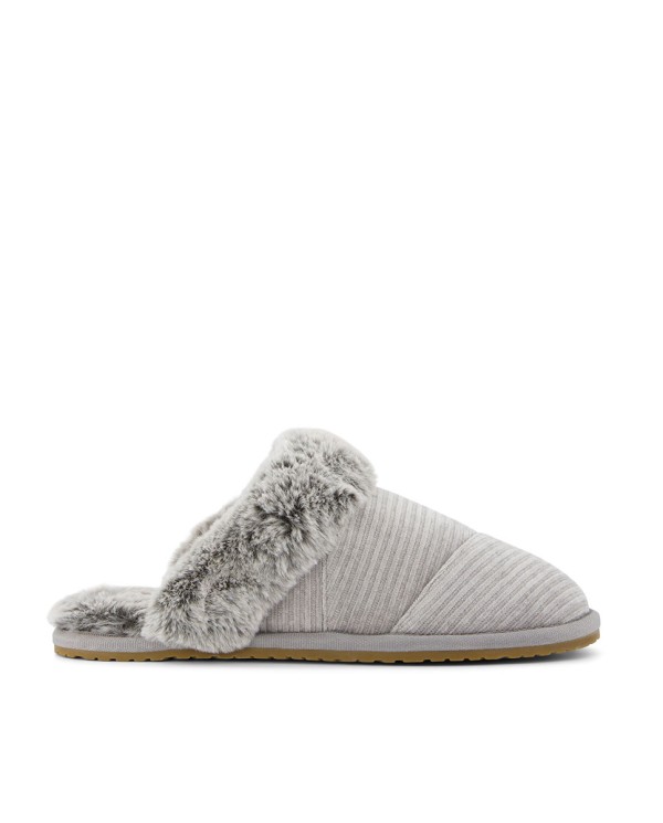 Zapatillas de casa de mujer Valerie gris llovizna