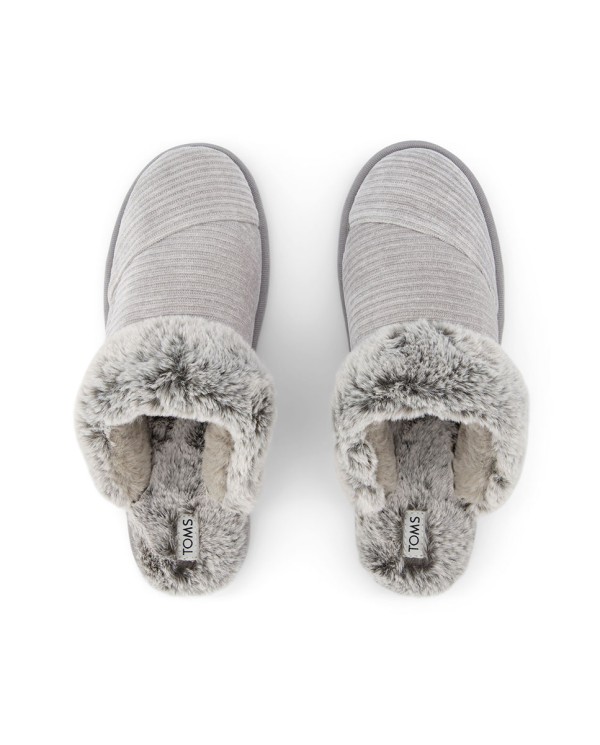 Zapatillas de casa de mujer Valerie gris llovizna