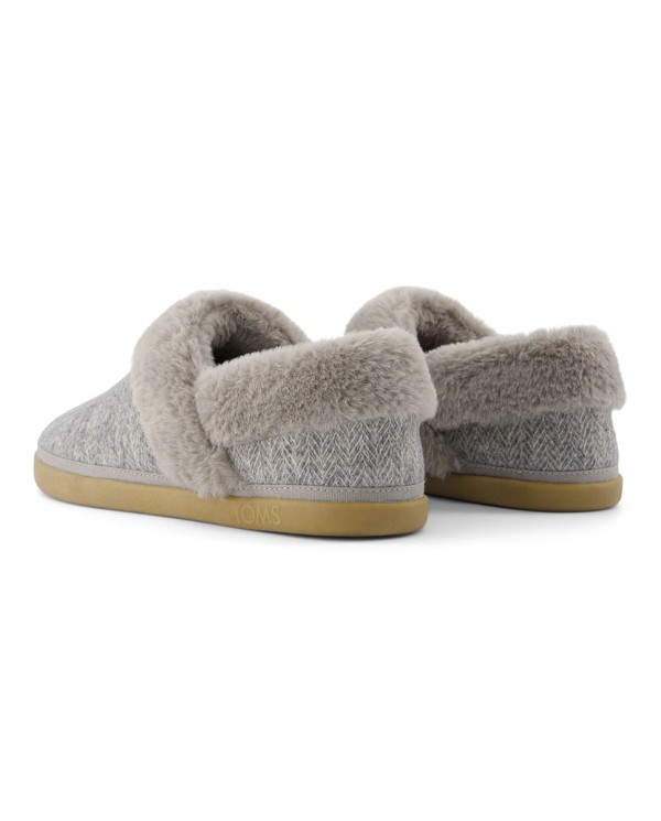 Zapatillas de casa de mujer Oslo gris llovizna