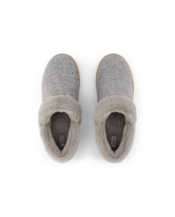 Zapatillas de casa de mujer Oslo gris llovizna