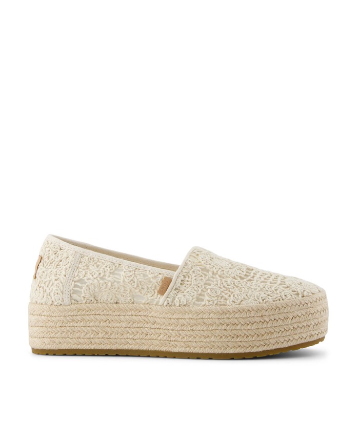 Alpargatas de mujer Valencia natural crochet