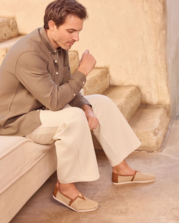Alpargatas de hombre Classic almendra