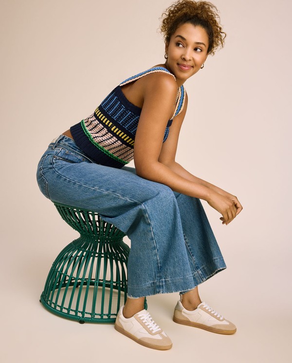 Zapatillas de mujer Collins ante cuero avena