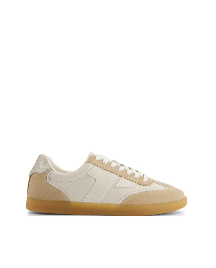 Zapatillas de mujer Collins ante cuero avena