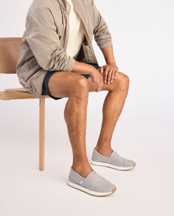 Zapatillas de hombre Resident Plus lona gris