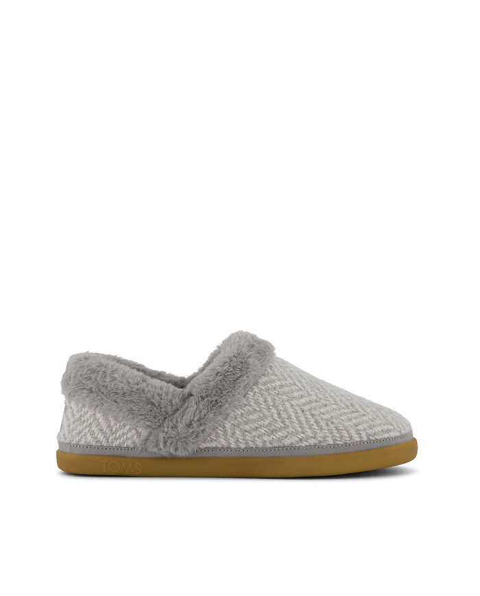 Zapatillas de casa de mujer Oslo espiga gris