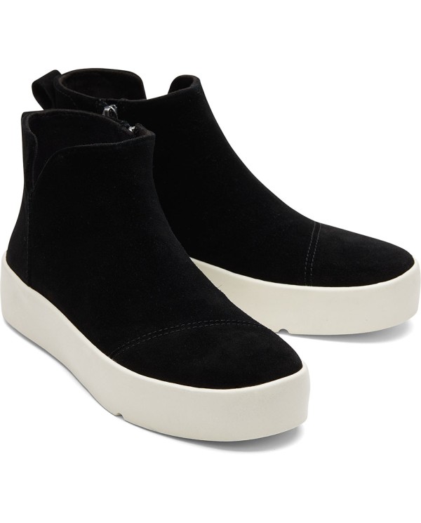 Zapatillas de mujer con plataforma Verona ante negro