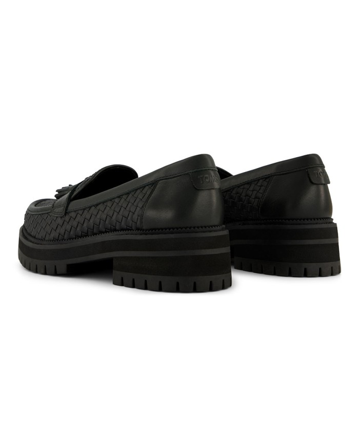 Mocasines de mujer Cara con borla negro Mocasines de mujer Cara con borla negro