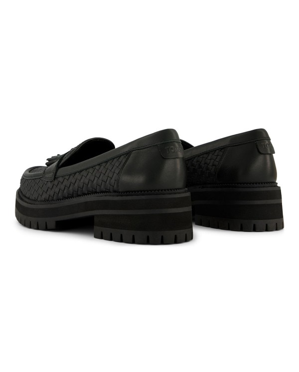 Mocasines de mujer Cara con borla negro