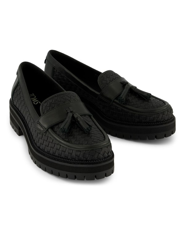 Mocasines de mujer Cara con borla negro