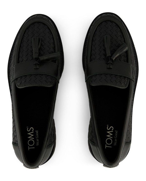 Mocasines de mujer Cara con borla negro