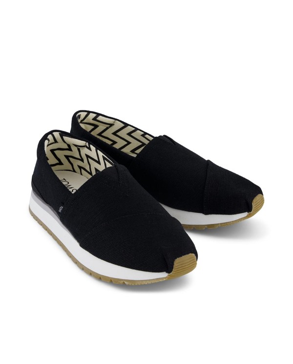 Zapatillas de mujer Resident Plus lona negra