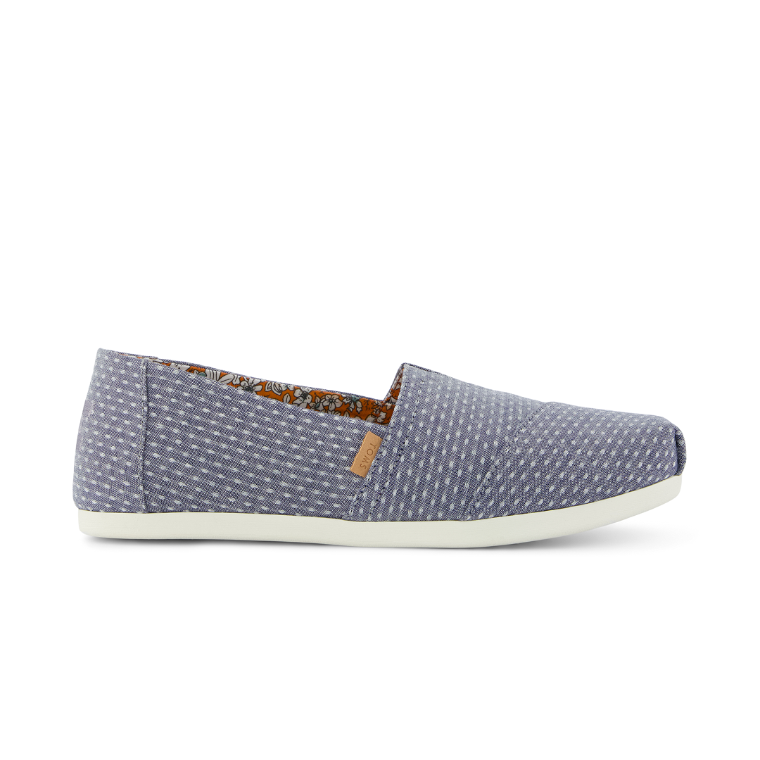 Toms Alpargatas de mujer clásica azul