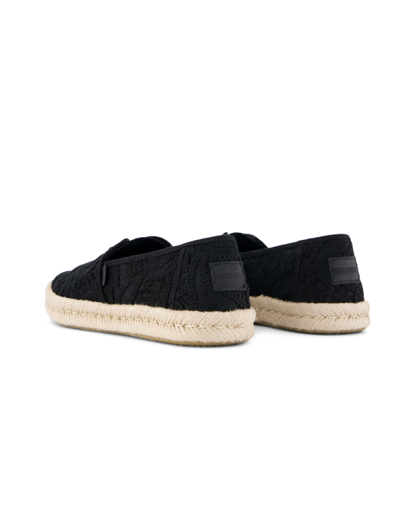 Alpargatas de mujer Rope 2.0 crochet negro
