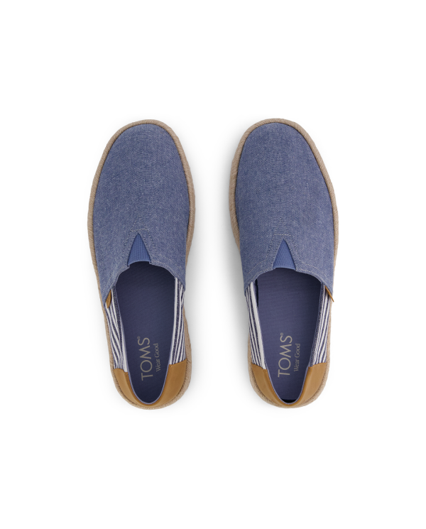 Alpargatas de hombre Rope 2.0 azul y rayas