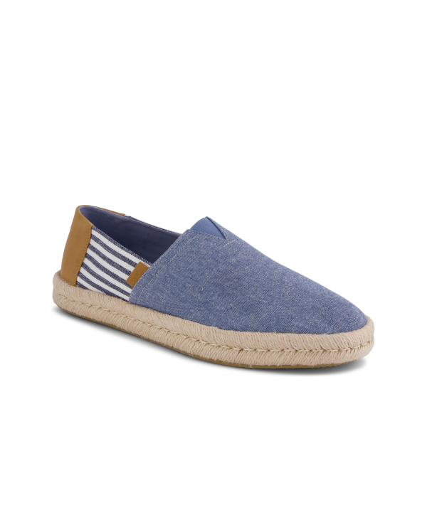 Alpargatas de hombre Rope 2.0 azul y rayas
