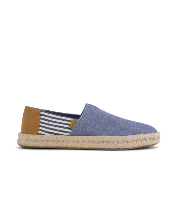 Alpargatas de hombre Rope 2.0 azul y rayas