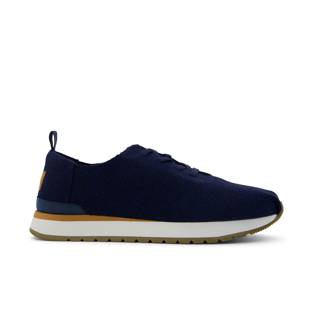Toms Zapatillas de hombre Resident Plus con cordones en azul marino